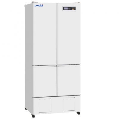 Refrigerador Farmacéutico con Freezer Phcbi, refrigerador: capacidad 326L, temperatura 2 a 14 C; freezer: capacidad 136L, temperatura -20 a -30 C
