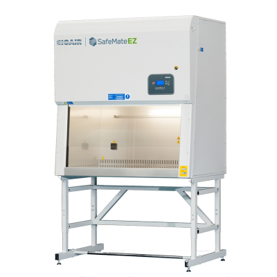 Cabina de Seguridad Biológica BIOAIR , Clase II, Tipo A2  , Modelo Safemate  EZ, ancho: 1.2 m. Sup. de trabajo solida. Incluye lampara UV y mesada