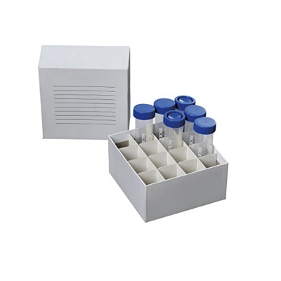 Criocaja Biologix, para 16 tubos de 50 ml, cartn - Pack de 5 unidades