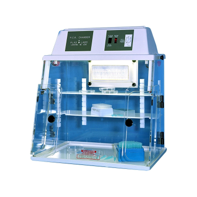 PCR-UV Chamber With HEPA Filtration. Camara de PCR con luz UV y filtro HEPA