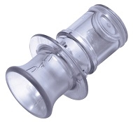 Class VI Polycarbonate Coupling Body Plug with Class VI Silicone O-Ring - Bag of 25
