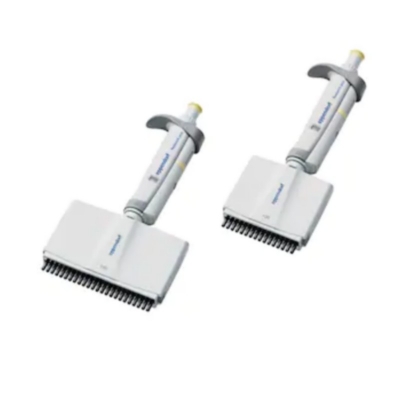 Pipeta Multicanal de volumen variable Eppendorf, Research plus, 5 - 100ul, amarillo claro