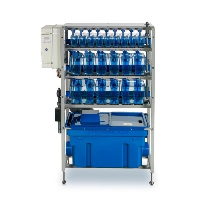 ZebTec Super-MINI rack .Rack de acero inoxidable 316L, pintado. Para pez zebra.No incluye las peceras
