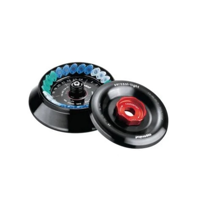 Rotor de ángulo fijo Eppendorf, Modelo FA-45-24-11, con tapa herm&eacute;tica a los aerosoles