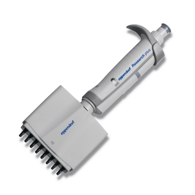 Pipeta Multicanal de volumen variable Eppendorf, Research plus, 0.5 - 10ul