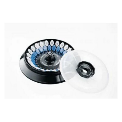 Rotor de ángulo fijo Eppendorf, Modelo FA-45-48-11, con tapa