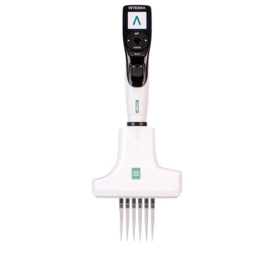 Pipeta Electrónica de distancia ajustable, Integra, VOYAGER, 8 canales, 10-300 µl