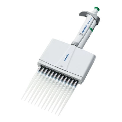 Pipeta Multicanal de volumen variable Eppendorf, Research plus, 12 canales, 50 - 1250ul