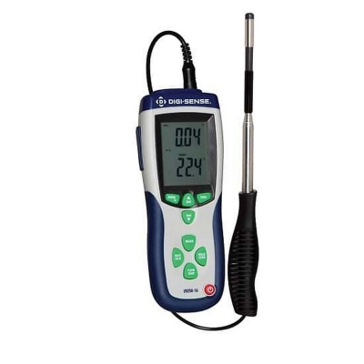 Anemómetro de filamento caliente Digi-Sense, calibración con trazabilidad NIST