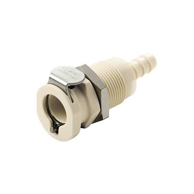 Conector rápido hembra con válvula CPC, polipropileno, diámetro interno 1/4, hembra - 25 unidades